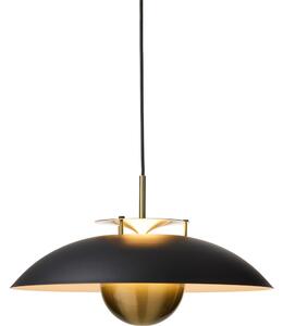 Halo Design 749102-LED Димируем полилей на кабел STEPP LED/24W/230V Ø46 см черно/месинг
