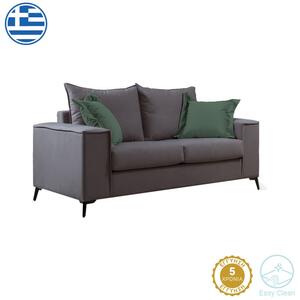 Диван Верона за 2 места антрацит - възглавници кипарис 173x93x100см