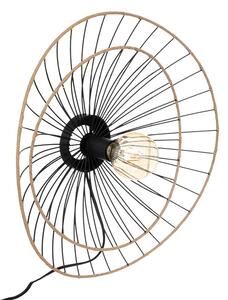 Аплика Alara E27 40W черно-златна D45x11cm