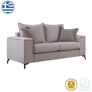 Диван Верона за 2 места крем - възглавници mocha 173x93x100см