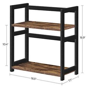 Рафт за организиране, Songmics, Черен, 42x18x43 см