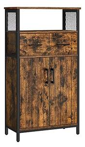 Рафт, Vasagle, Черен, 60x30x108 см