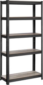 Рафт Songmics, 5 рафта, 30 x 75 x 150 см, Черен, GLR030B11