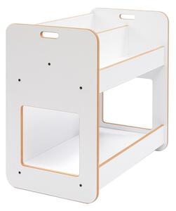 Рафт Dovere бял MDF 56x34x44 cm