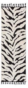 Черно-бял пътека 80x300 cm Esra Zebra – Flair Rugs