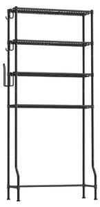Рафт за тоалетна в банята Songmics Black 83x30x179 cm
