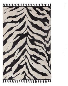 Черно-бял килим 133x190 cm Esra Zebra – Flair Rugs