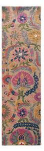 Ръчно изработена вълнена пътека 80x300 cm Amira Floral – Flair Rugs