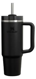 Черен термос със сламка от неръждаема стомана 890 ml Quencher H2.O FlowState™ Tumbler Black 2.0 – Stanley