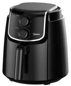 Фритюрник с горещ въздух AirFryer Midea MF-TN35D2, 1500W, 3.5 L, Технология DUALCYCLONE Rapid Air, Черен