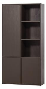 Тъмнокафяв модулен шкаф от масивен бор 108x215 cm Meggy – WOOOD