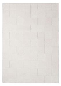 Ръчно изработен вълнен килим в цвят слонова кост 160x230 cm Checkerboard – Flair Rugs