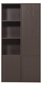 Тъмнокафяв модулен шкаф от масивен бор 108x215 cm Meggy – WOOOD