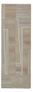 Сиво-бежова ръчно изработена вълнена пътека 80x300 cm Lira – Flair Rugs