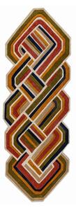 Ръчно изработена вълнена пътека 80x300 cm Lattice Shaped – Flair Rugs