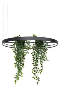 Черно алуминиево LED висящо осветително тяло ø 78 cm RIO – Thoro