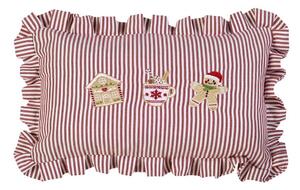 Декоративна възглавница с коледен мотив 30x50 cm Christmas Gingerbread Stripe – Catherine Lansfield