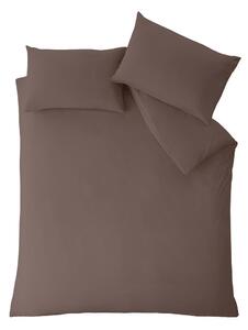 Тъмнокафяво единично спално бельо 135x200 cm So Soft Non Iron – Catherine Lansfield