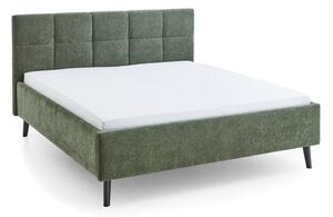 Двойно легло 180x200 cm тапицирано без ламелно дъно в цвят каки Nova – Meise Möbel