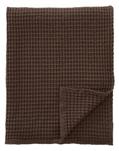 Тъмнокафяво памучно одеяло 150x200 cm Jaipur Chunky Waffle – Pineapple Elephant