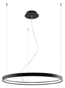 Черно алуминиево LED висящо осветително тяло ø 78 cm RIO – Thoro