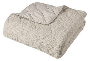 Покривало за легло в естествен цвят 220x220 cm Crinkle Seersucker – Catherine Lansfield
