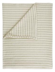 Зелено памучно одеяло 150x200 cm Cotton Muslin Stripe – Bianca