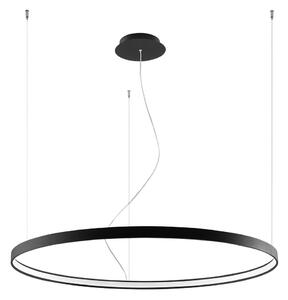 Черно алуминиево LED висящо осветително тяло ø 110 cm RIO – Thoro