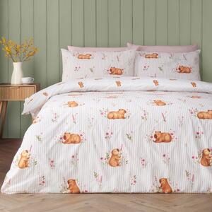 Двойно спално бельо в естествен цвят 200x200 cm Happy Capy(bara) – Catherine Lansfield