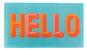 Изтривалка от рециклирана пластмаса 40x70 cm Blue Hello – Artsy Doormats