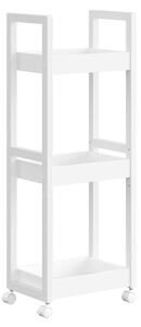 Рафт за баня Songmics бял 30x20x80 см