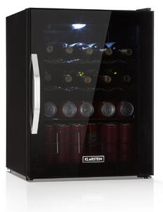 Klarstein Beersafe L Onyx, охладител за напитки, D, LED, метални решетки, стъклена врата, черен
