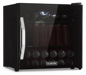 Klarstein Beersafe L Onyx, охладител за напитки, E, LED, метални решетки, стъклена врата, черен