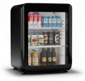 Klarstein Audrey Evo охладител за напитки, Ретро дизайн, стъклена врата, 68 L, EEK C