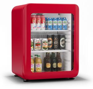 Klarstein Audrey Evo охладител за напитки, Ретро дизайн, стъклена врата, 68 L, EEK C