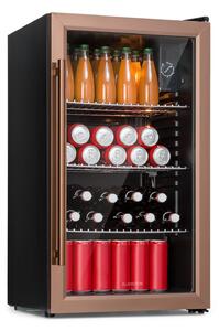Klarstein Beersafe XXL, охладител, 80 литра, 3 рафта, панорамна стъклена врата