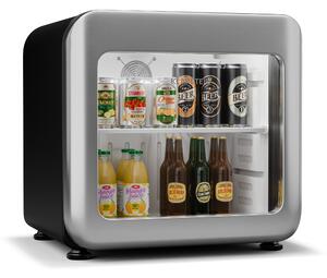 Klarstein Audrey Evo охладител за напитки, Ретро дизайн, стъклена врата, 46 L, EEK C