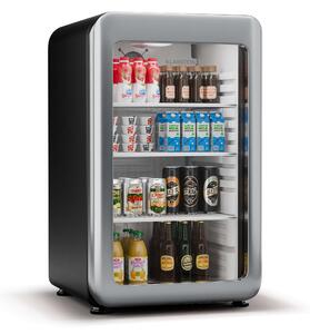 Klarstein Audrey Evo охладител за напитки, Ретро дизайн, стъклена врата, 113 L, EEK C