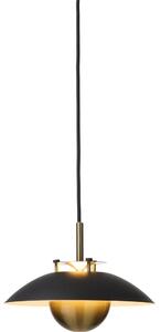 Halo Design 749034-LED Димируем подвесен полилей на кабел STEPP LED/12W/230V Ø24 см черен/месинг
