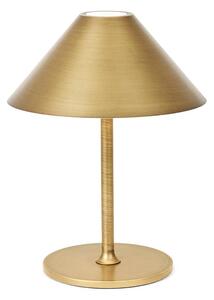Halo Design 800841 - LED презареждаема настолна лампа HYGGE с димер LED/3W/4000 mAh IP54 месинг