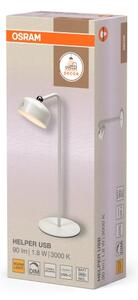 Osram - LED регулируема презареждаема настолна лампа 3 в 1 DECOR HELPER LED/1,8W/5V бяла