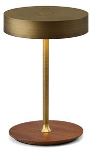 Halo Design 745784-LED Димируема акумулаторна лампа ON THE MOVE LED/2,5W/4000 mAh месинг/дърво