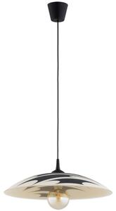 Полилей на кабел ARMI 1xE27/15W/230V черен/бежов