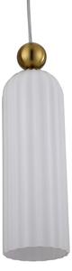 Полилей на кабел PIEGA 1xE14/40W/230V месинг/бял