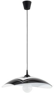 Висяща лампа на кабел CZANI 1xE27/15W/230V черна