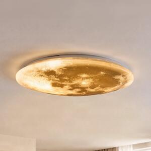 Trio Lighting LED осветление за таван Lunar с дистанционно управление 60cm, Затъмняване, Бял, Дневна/трапезария, Пластмаса, Модерен
