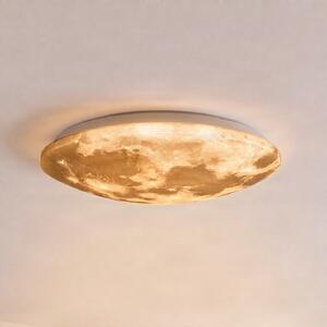 Trio Lighting LED осветление за таван Lunar с дистанционно управление 40cm, Затъмняване, Бял, Дневна/трапезария, Пластмаса, Модерен