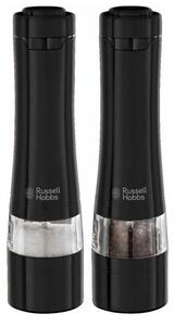 Електрически мелнички за сол и пипер Russell Hobbs Black 28010-56, Керамичен механизъм, LED, Черен