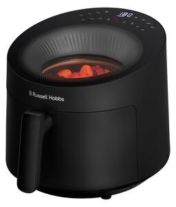 Фритюрник с горещ въздух Russell Hobbs SatisFry Panoramic 27420-56, 1650W, 5.5 л, 10 програми, Дигитален LED дисплей, Термостат, Таймер, Черен