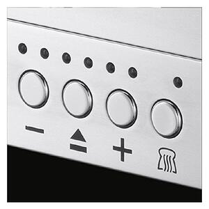 Тостер за хляб Russell Hobbs Elegance 23380-56, 1420W, 2 филии, 6 степени, LED индикация, Lift & Look, Инокс/черен